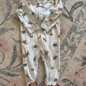 Carter's Gray One Piece with Animal and Tree Print